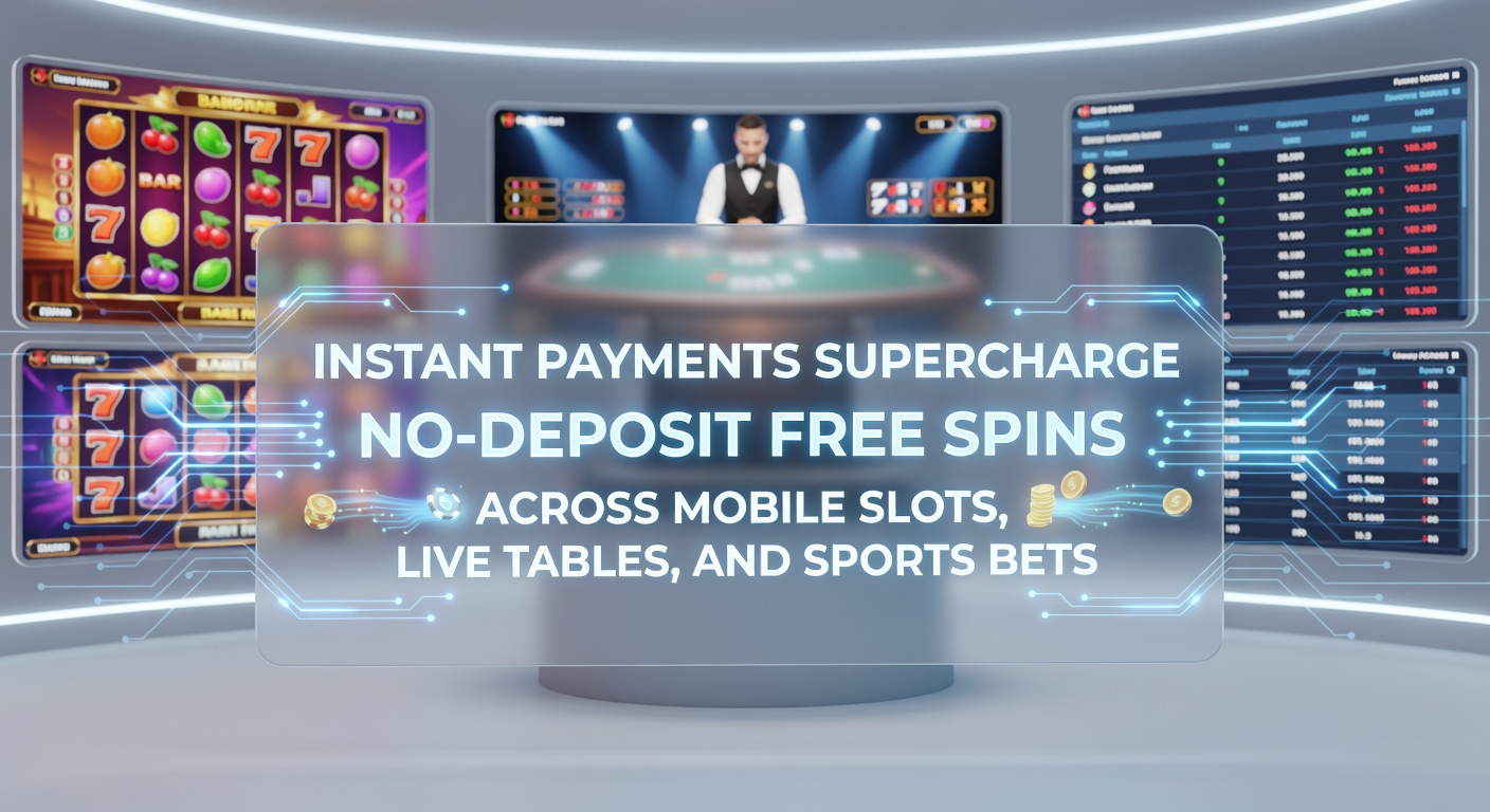 Dynamic split-view image capturing a hand holding a smartphone with a live blackjack table, soccer betting odds updating live, and slot reels spinning freely—no-deposit bonus banner glowing prominently
