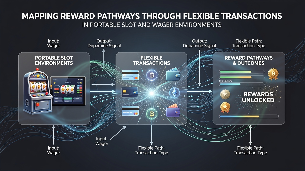 Diagram depicting cross-platform reward pathways connecting slot games to sports wagers via transaction logs