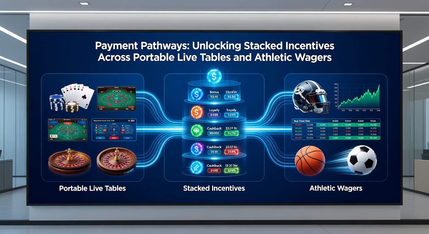 Stacked reward icons displaying combined incentives from live casino tables and sports betting on mobile screens