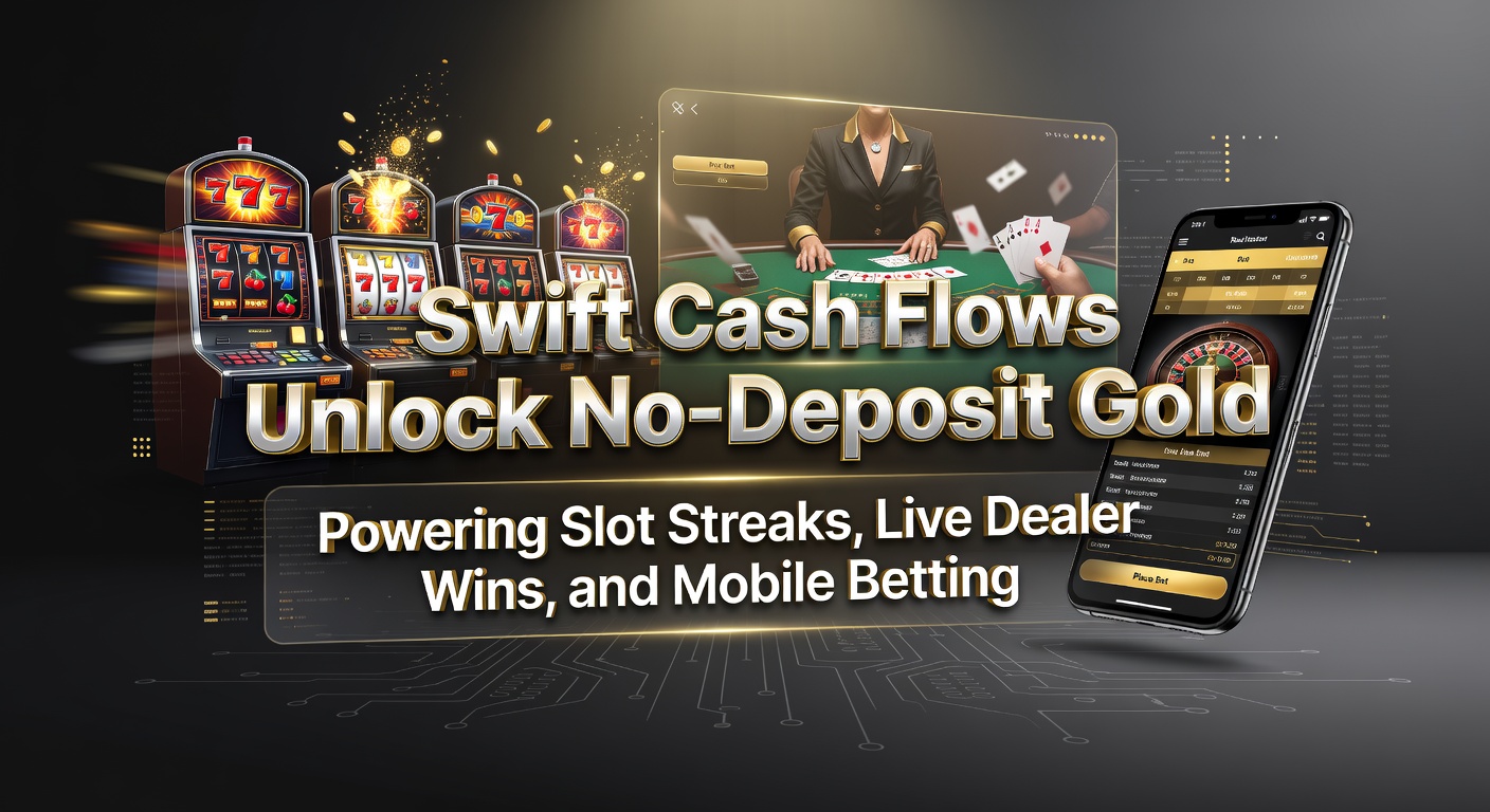 Vibrant scene of a player celebrating a slot streak win enabled by instant no-deposit cash flows on a mobile device